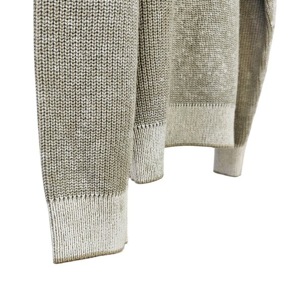 Aime Leon Dore Mens Washed Knit Long Sleeve Sweater, Cotton,Quiet Luxury, Size L - Picture 9 of 10